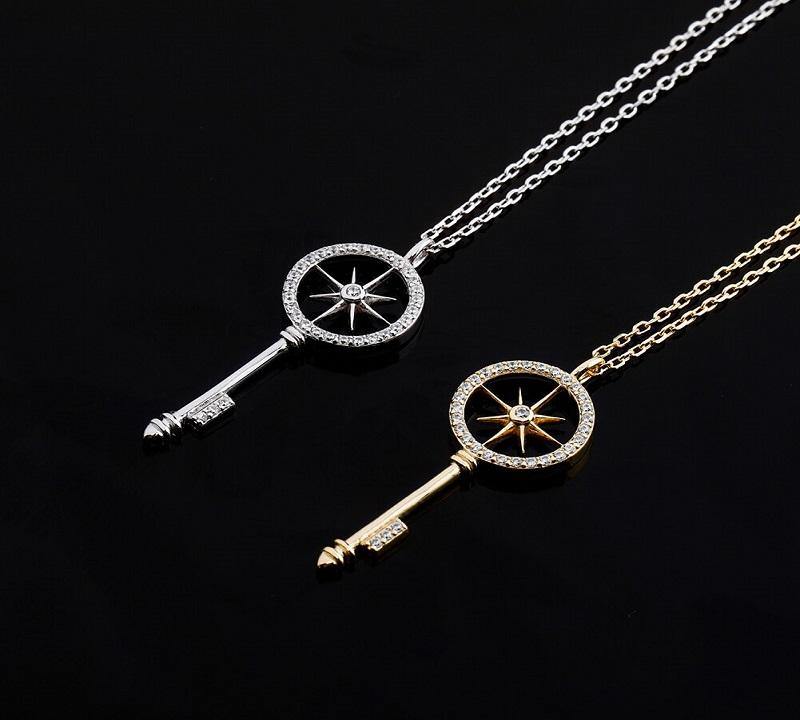 Key Charm Pendant Necklace for Women