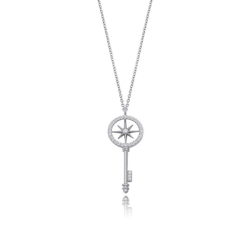 Key Charm Pendant Necklace for Women